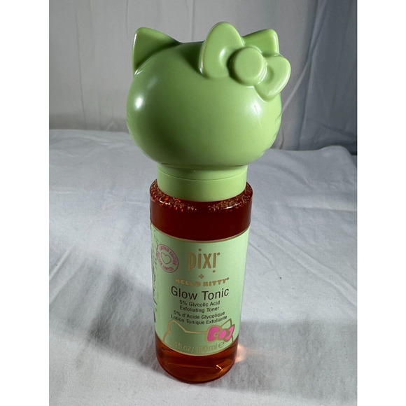 Pixi Hello Kitty Glow Tonic 5% Glycolic Acid Exfoliating Toner 100ml Limited NEW - Picture 1 of 12